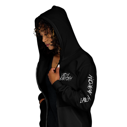Unisex Heavy Blend Zip Hoodie - Lady Anarchy