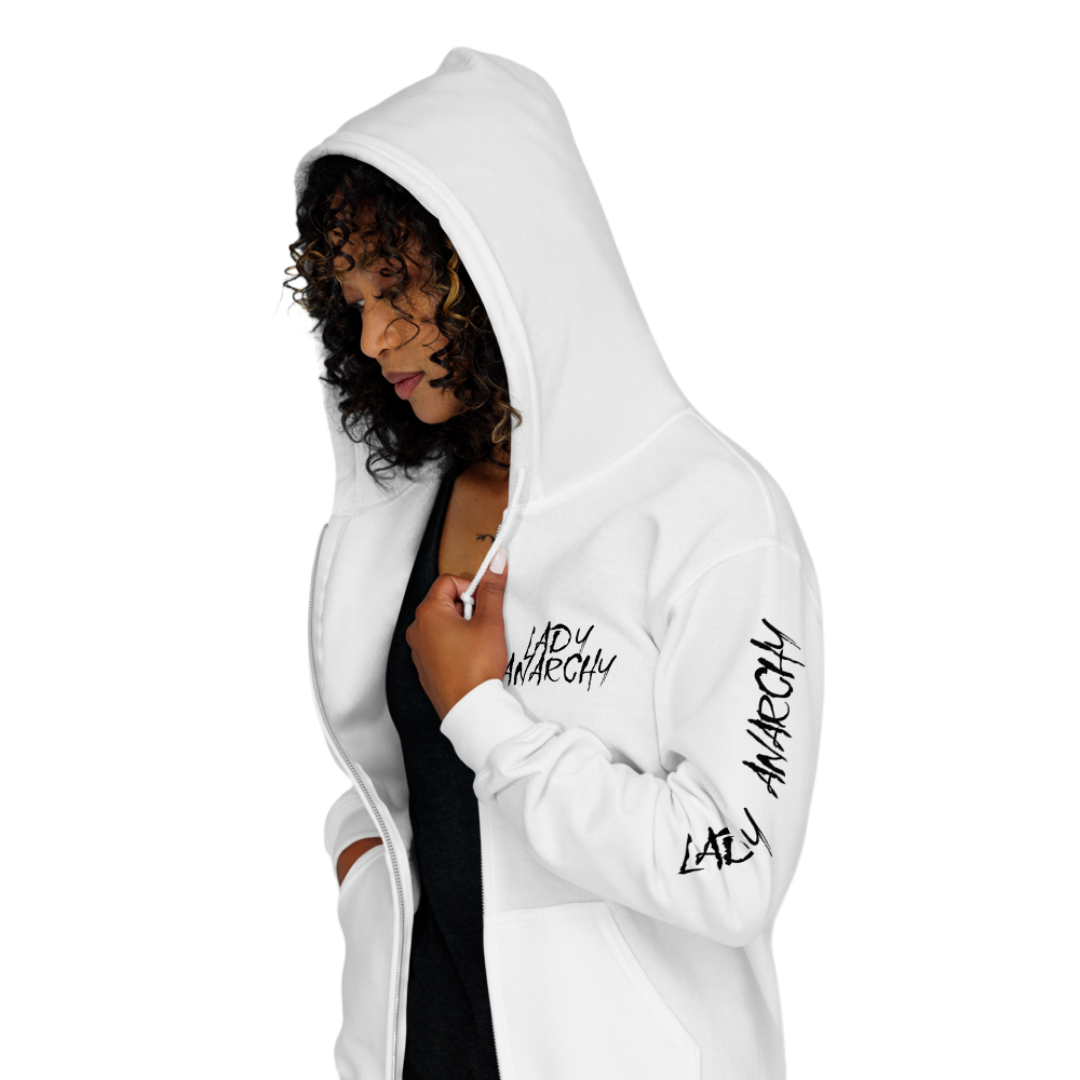 Unisex Heavy Blend Zip Hoodie - Lady Anarchy