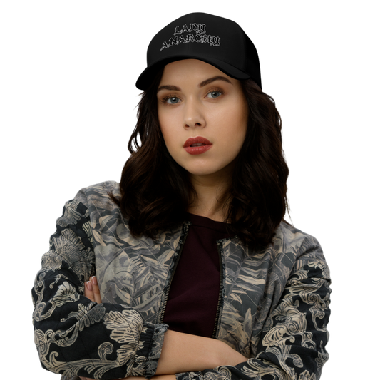 Embroidered Trucker Cap - Lady Anarchy