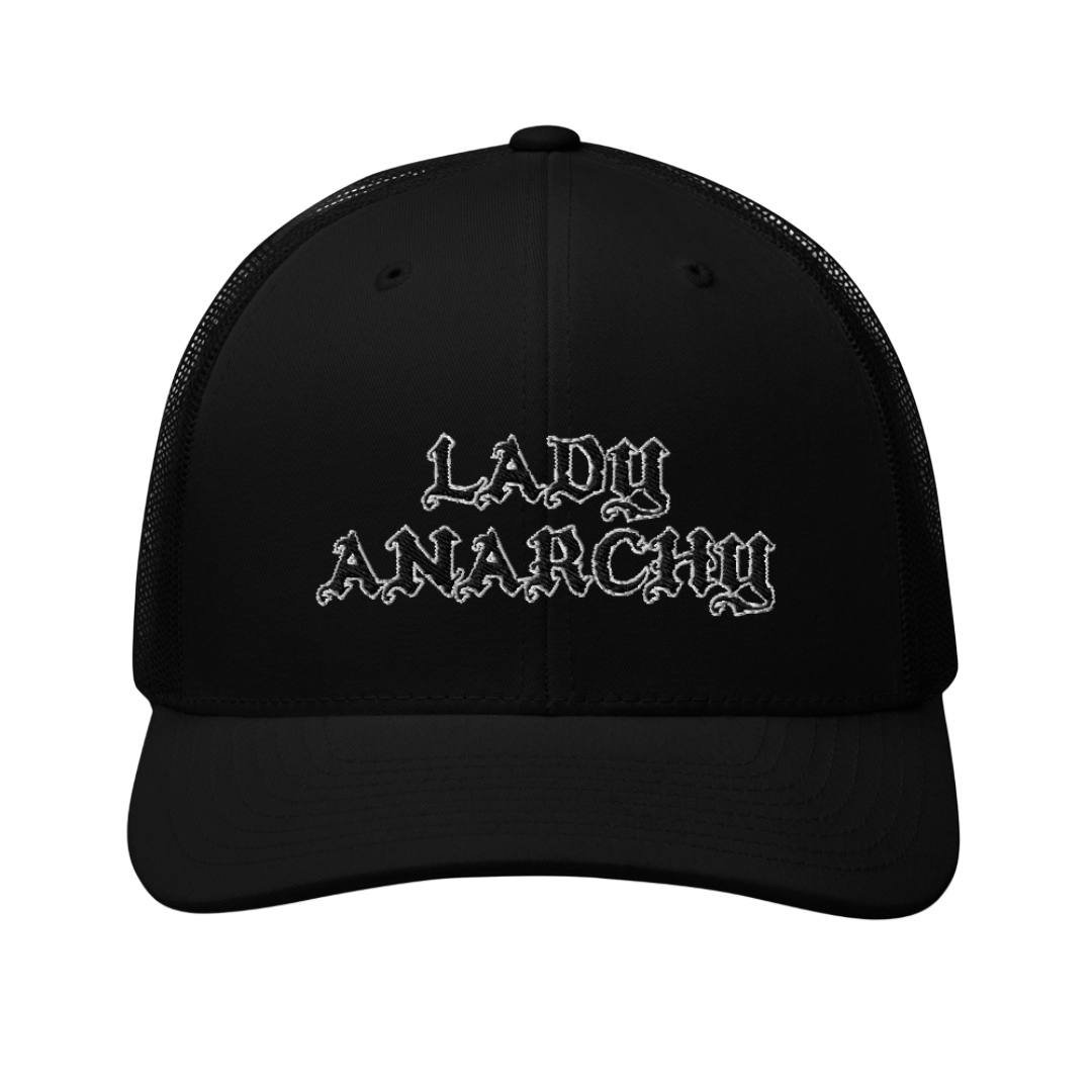 Embroidered Trucker Cap - Lady Anarchy