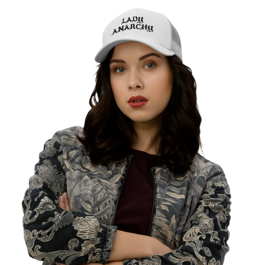 Embroidered Trucker Cap - Lady Anarchy