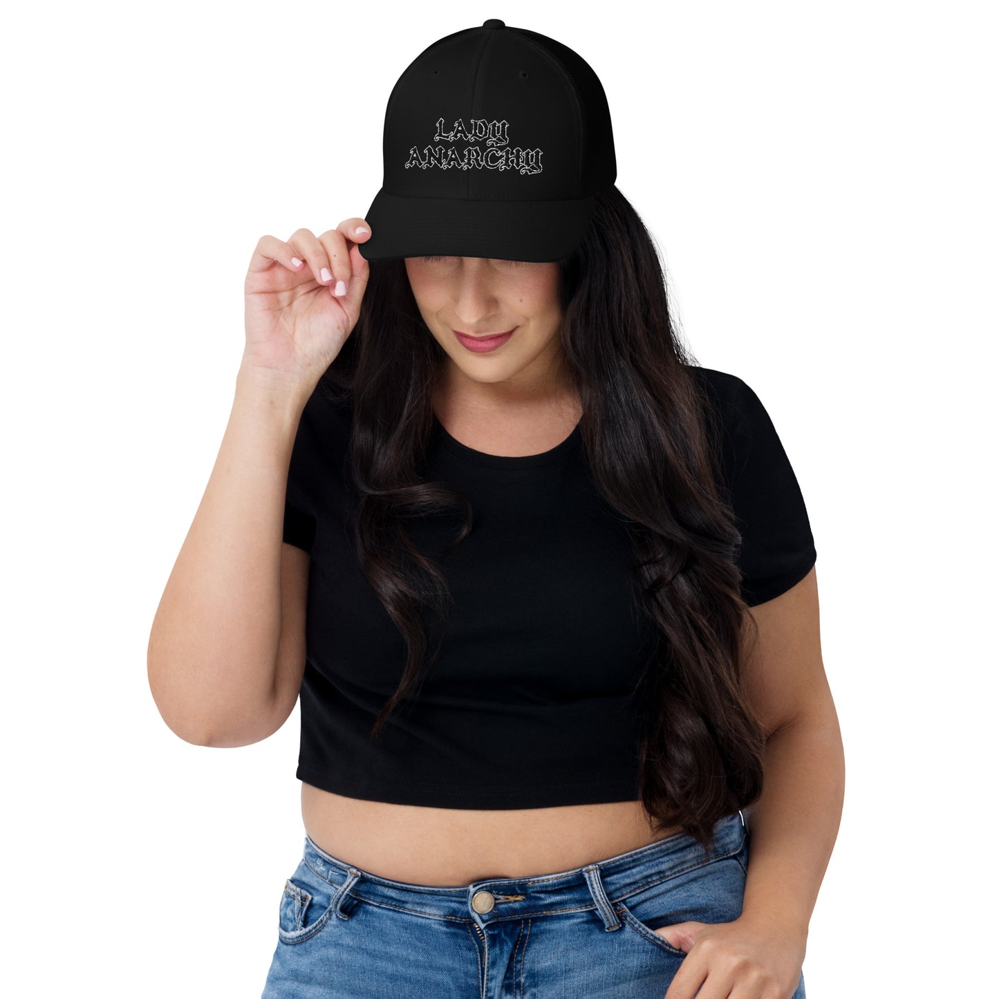 Embroidered Trucker Cap - Lady Anarchy