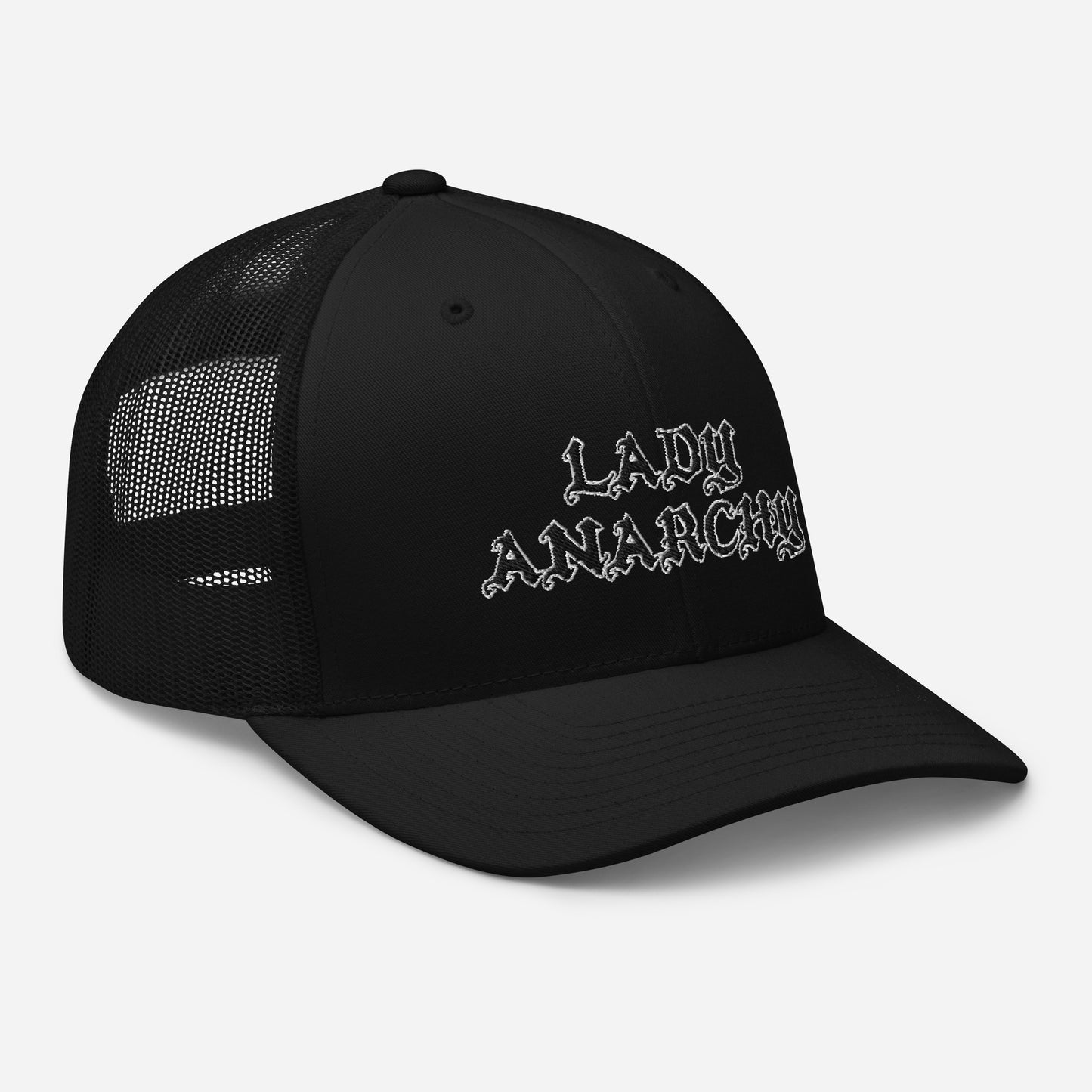 Embroidered Trucker Cap - Lady Anarchy
