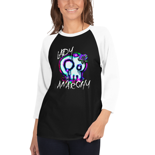 Unisex Raglan Shirt - Lady Anarchy