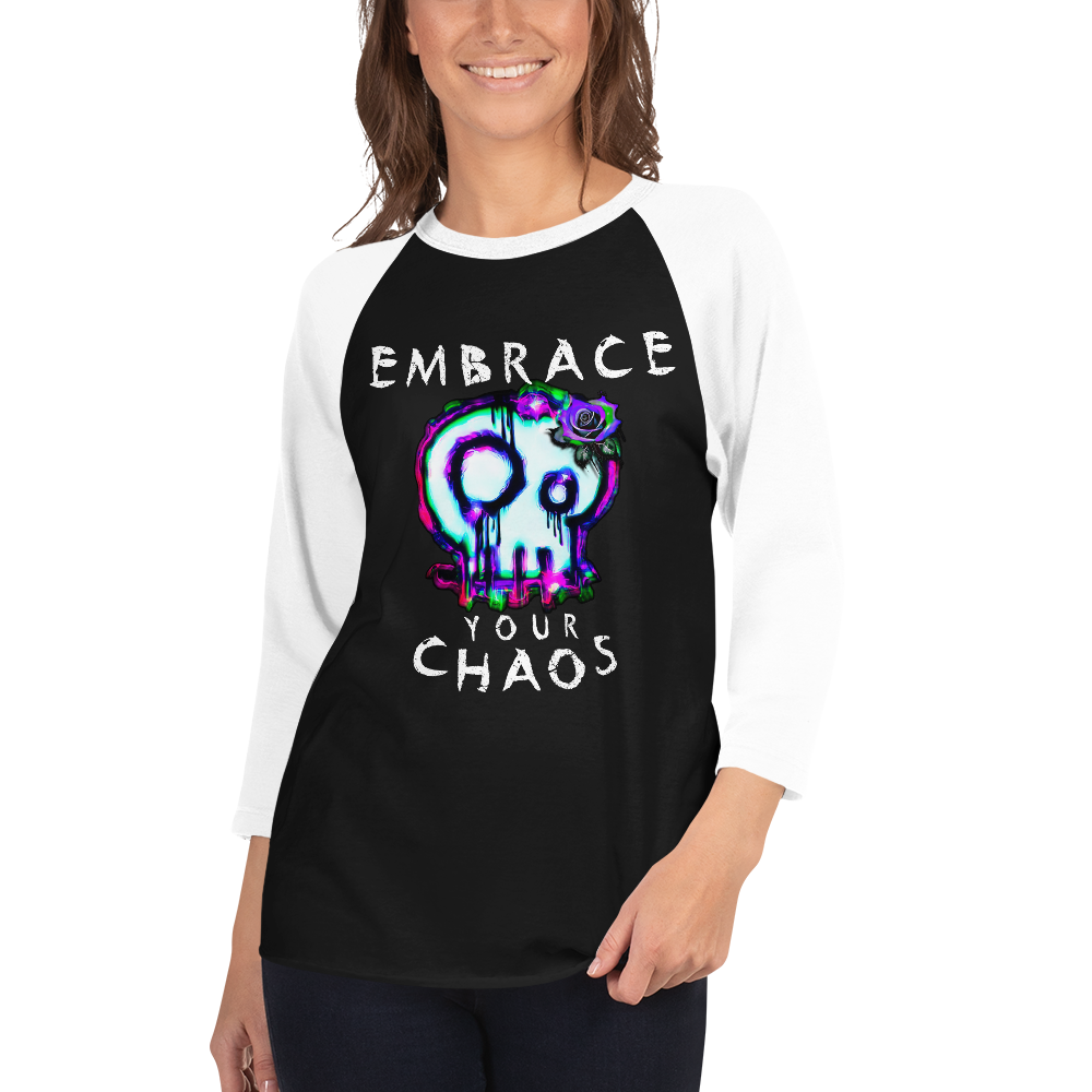 Unisex Raglan Shirt - Embrace Your Chaos