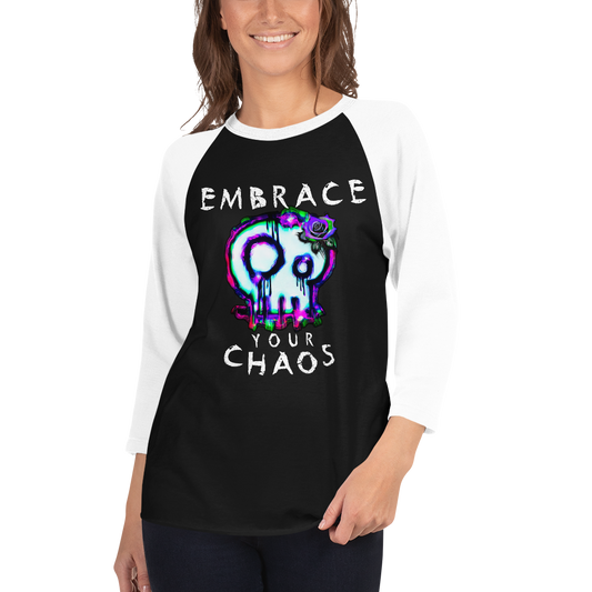 Unisex Raglan Shirt - Embrace Your Chaos