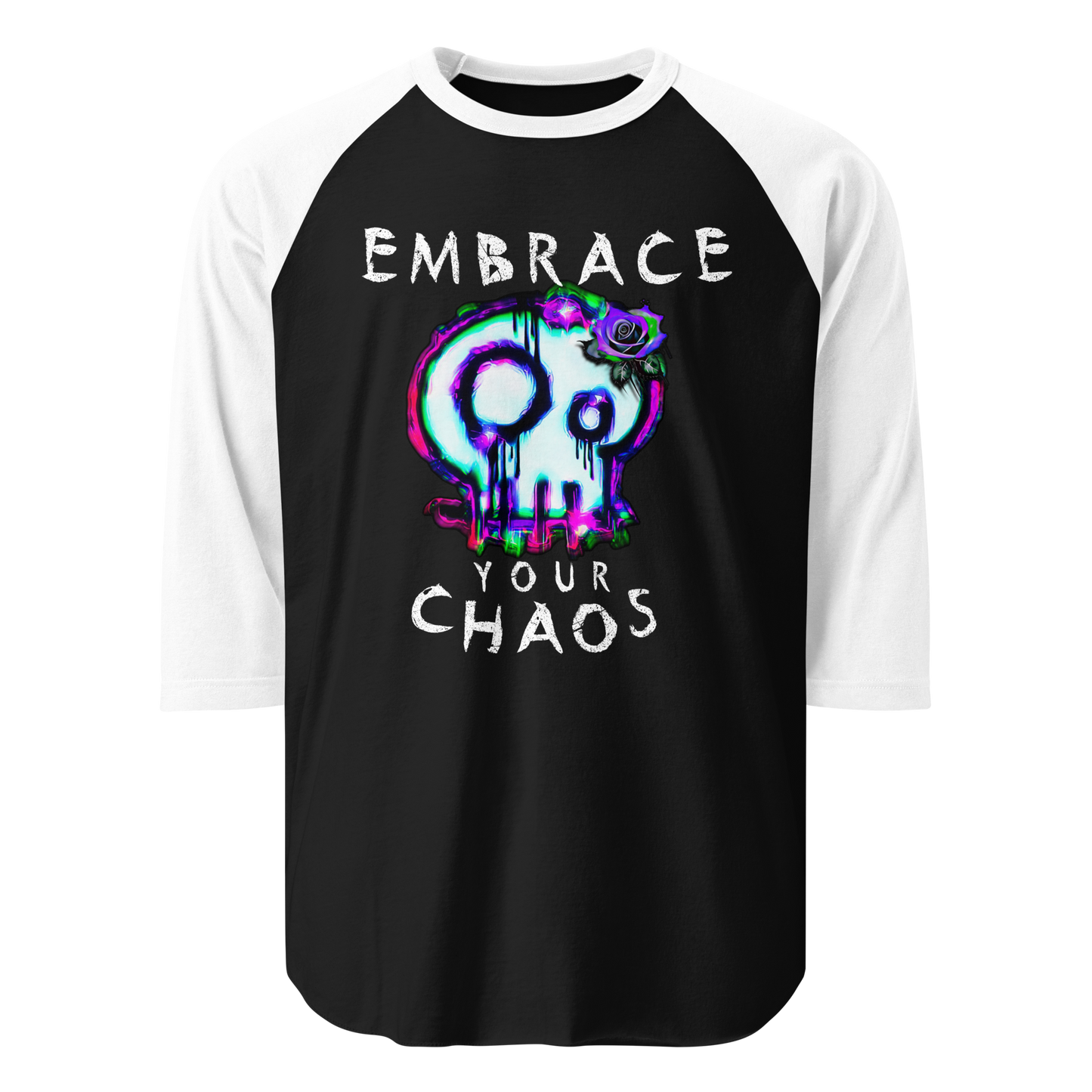 Unisex Raglan Shirt - Embrace Your Chaos