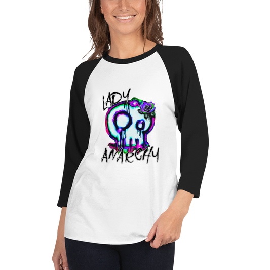 Unisex Raglan Shirt - Lady Anarchy