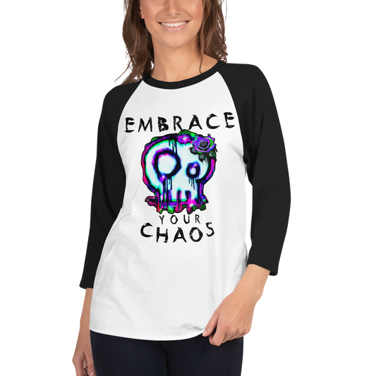 Unisex Raglan Shirt - Embrace Your Chaos