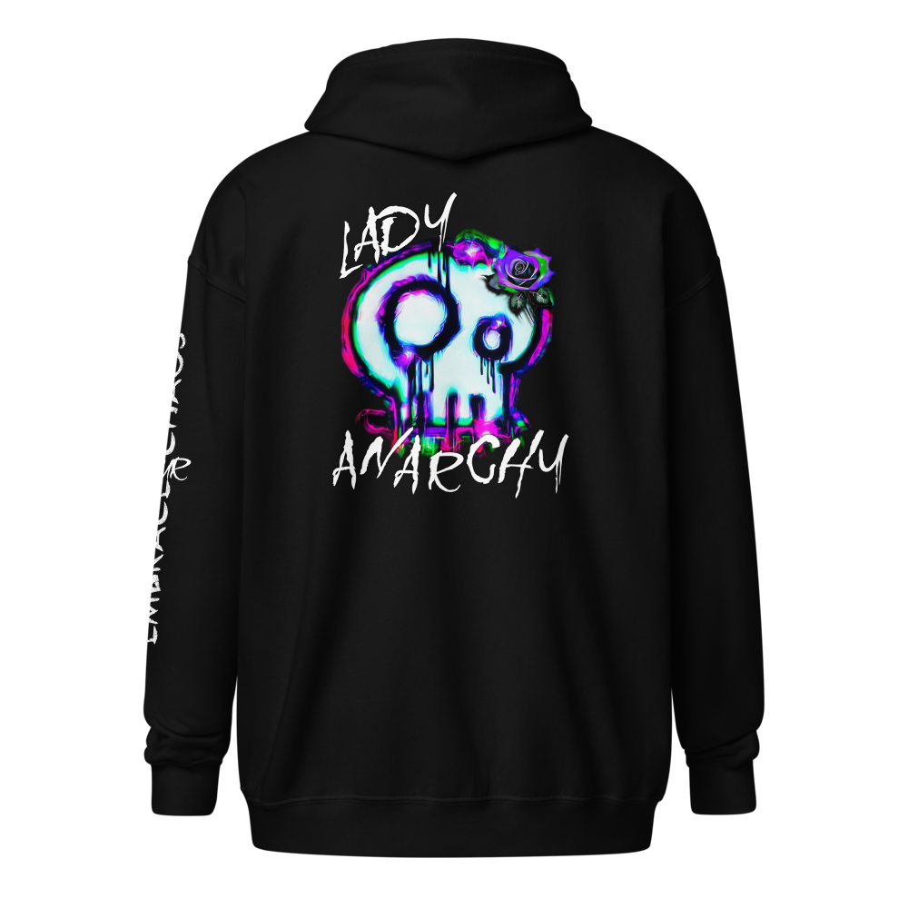Unisex Heavy Blend Zip Hoodie - Lady Anarchy