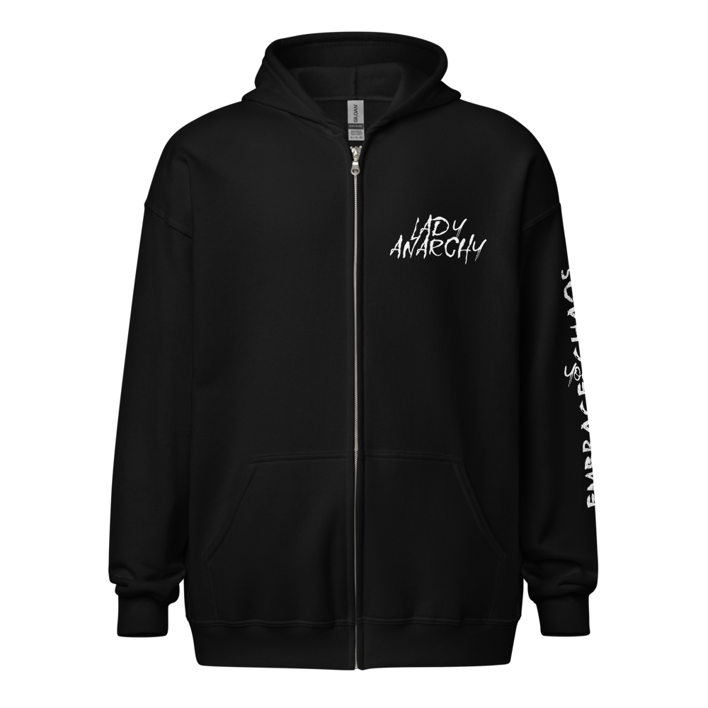 Unisex Heavy Blend Zip Hoodie - Lady Anarchy