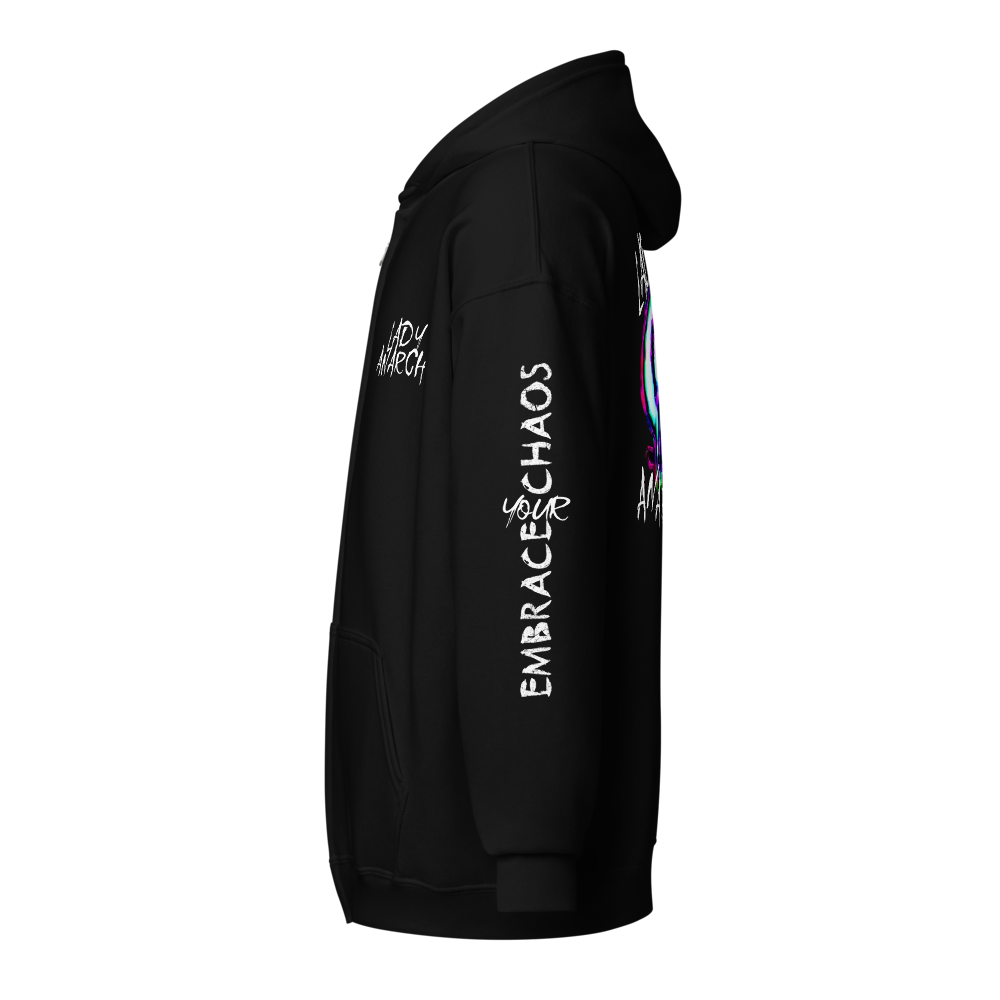 Unisex Heavy Blend Zip Hoodie - Lady Anarchy