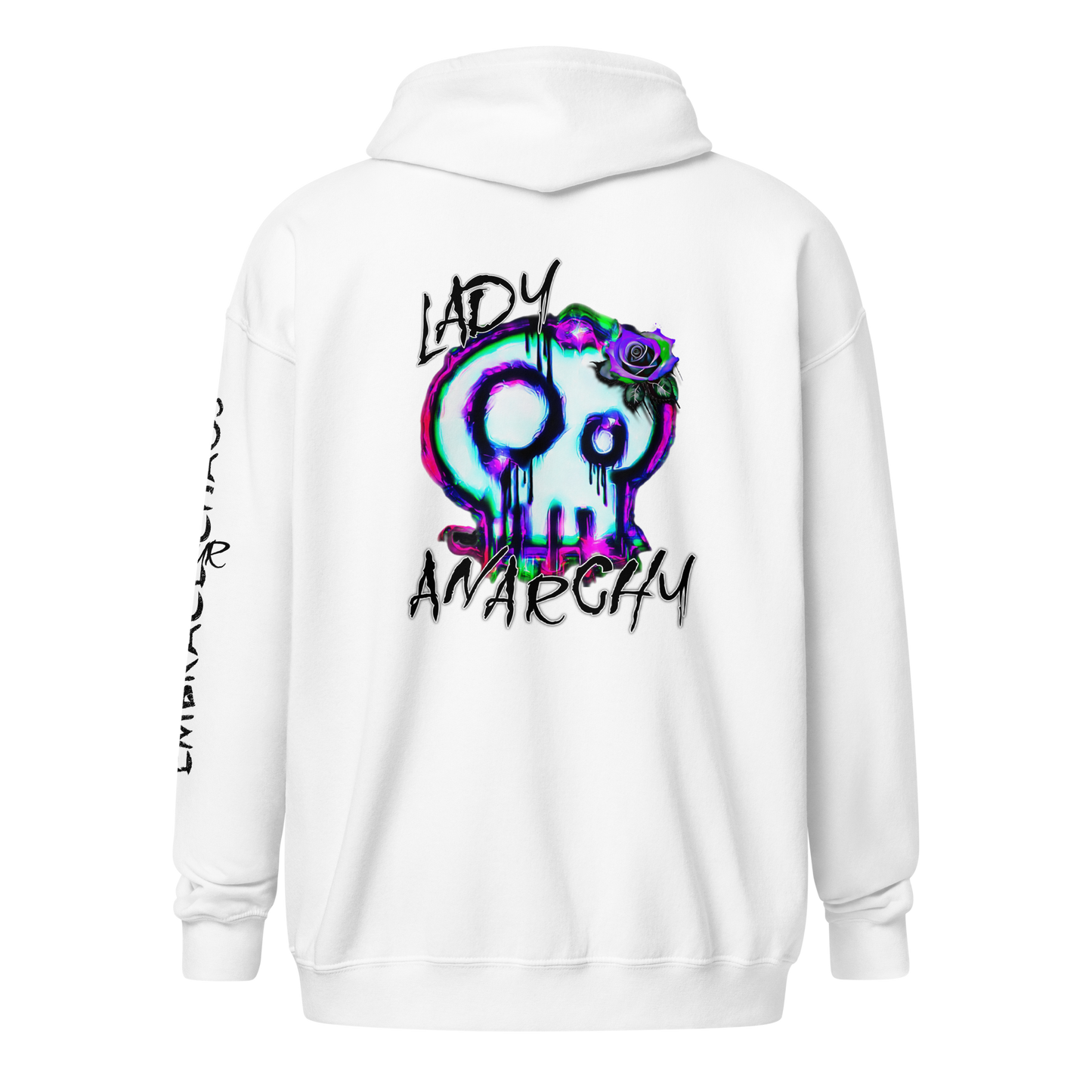 Unisex Heavy Blend Zip Hoodie - Lady Anarchy