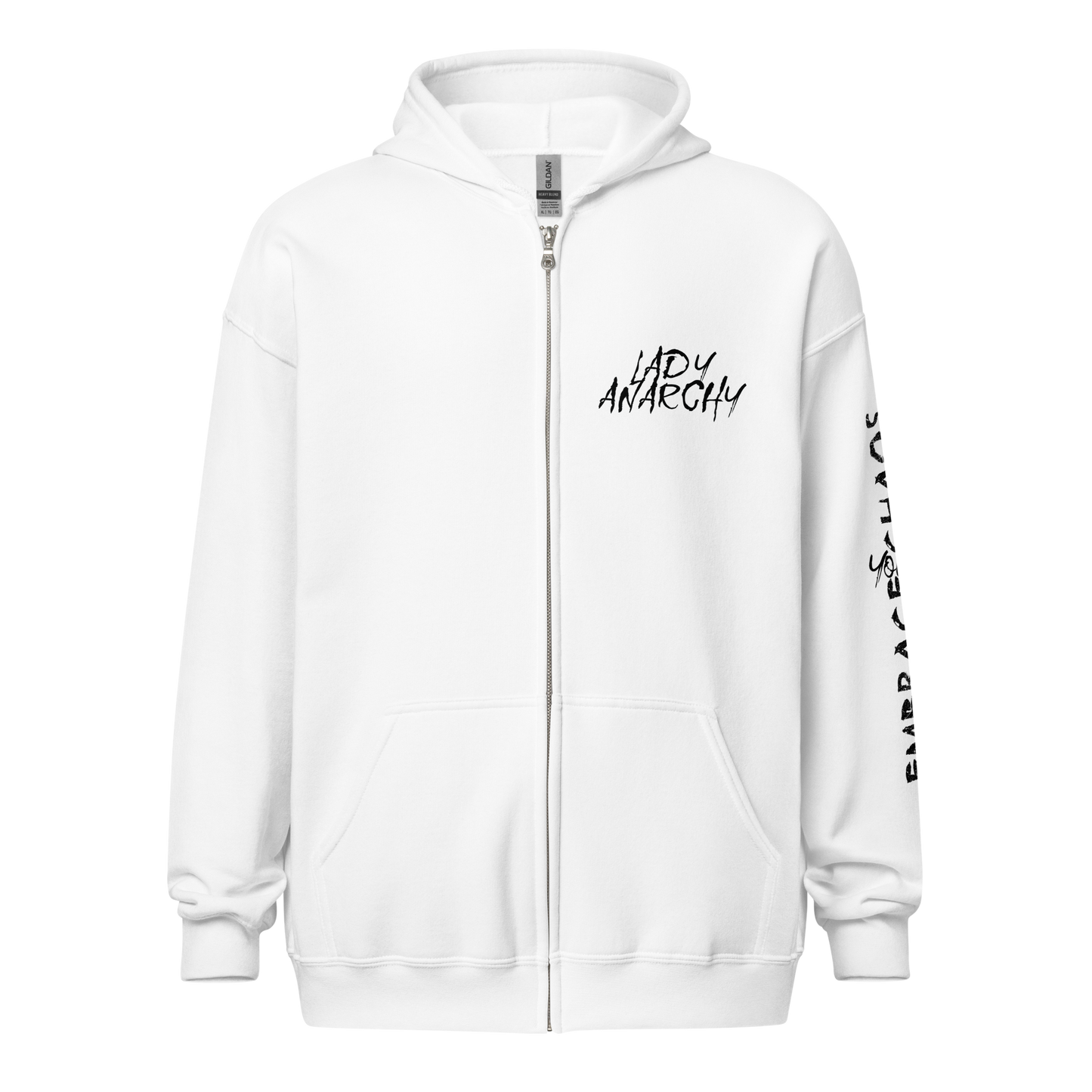Unisex Heavy Blend Zip Hoodie - Lady Anarchy