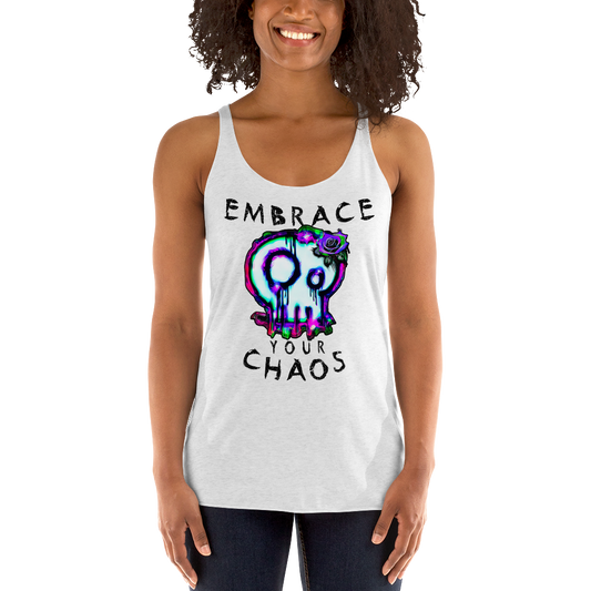 Women's Racerback Tank - Embrace Your Chaos