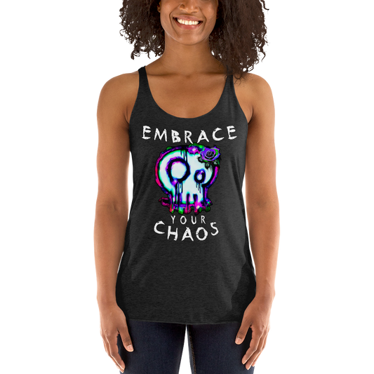 Women's Racerback Tank - Embrace Your Chaos